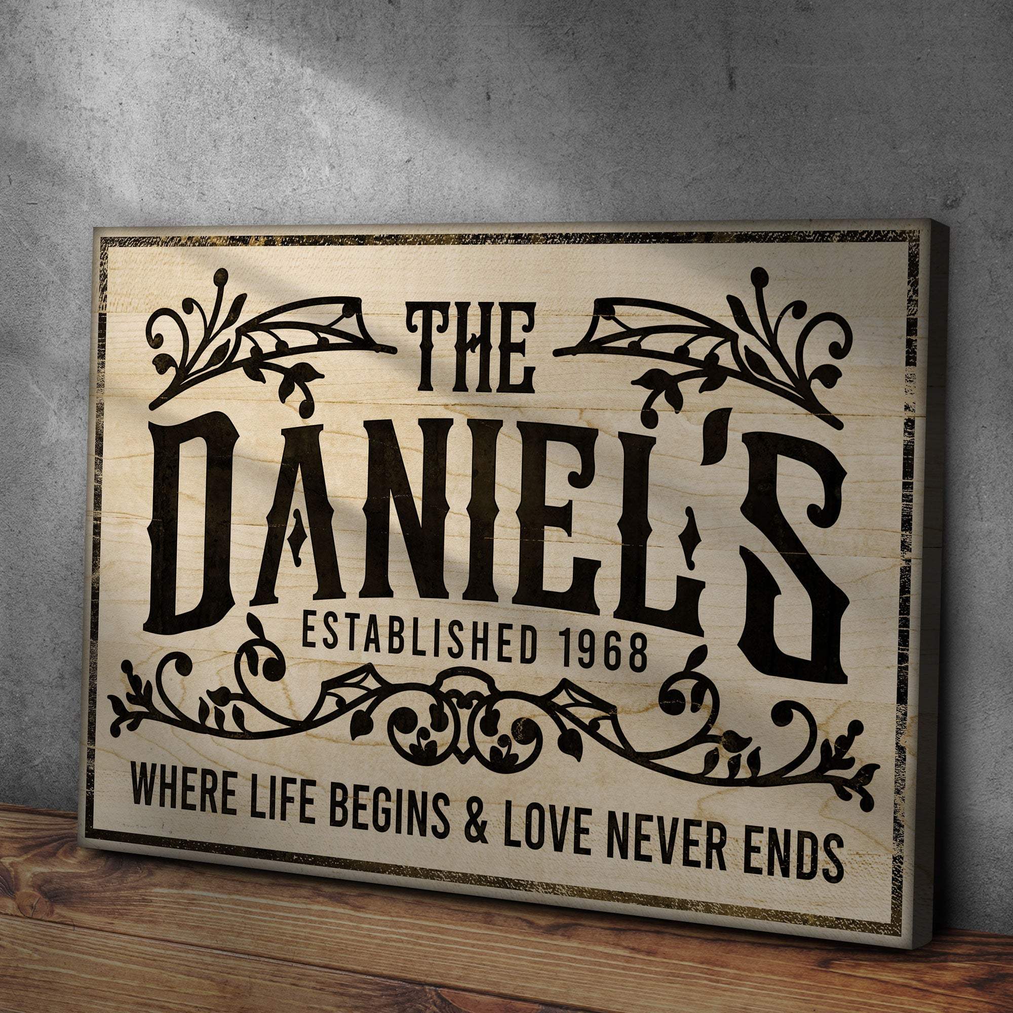 Established Last Name Sign V - Tailored Canvases - Flyclothing LLC