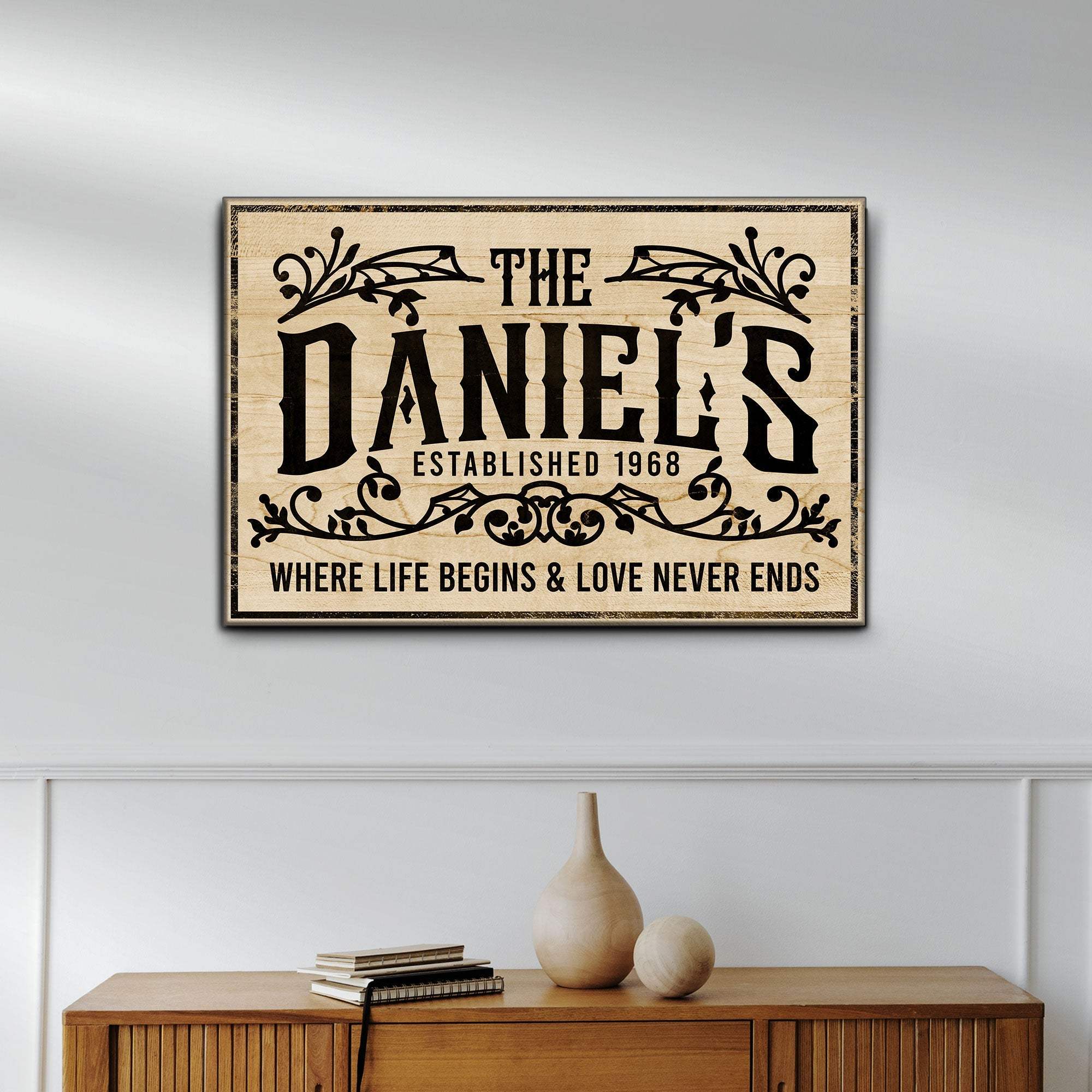 Established Last Name Sign V - Tailored Canvases - Flyclothing LLC