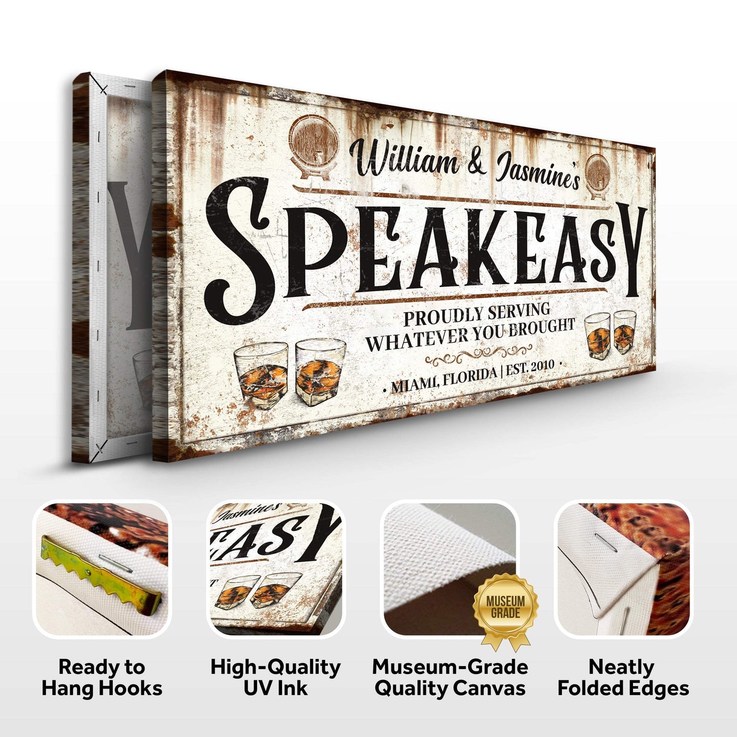 Speakeasy Sign V - Tailored Canvases - Flyclothing LLC