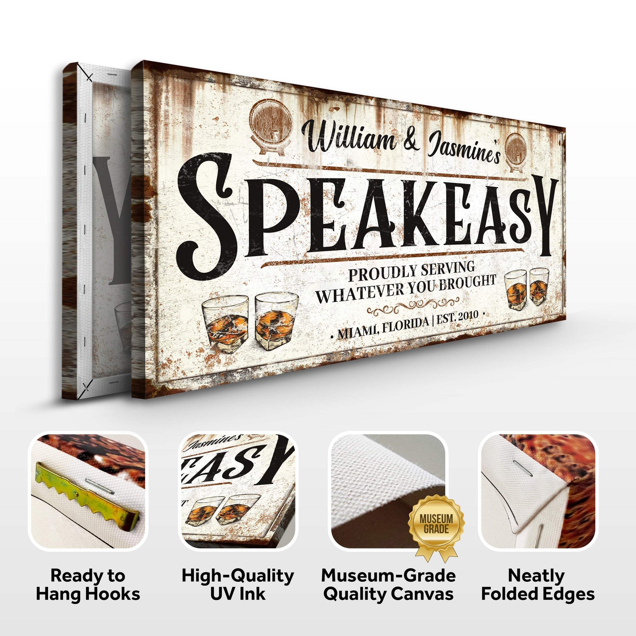 Speakeasy Sign V - Tailored Canvases - Flyclothing LLC
