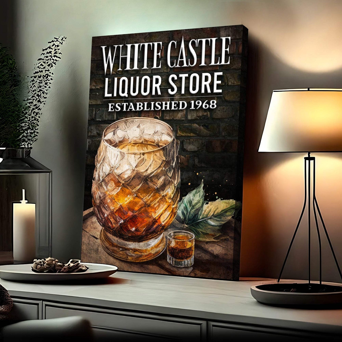 Liquor Store Sign III | Customizable Canvas - Tailored Canvases - Flyclothing LLC