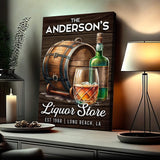 Liquor Store Sign V | Customizable Canvas - Tailored Canvases - Flyclothing LLC