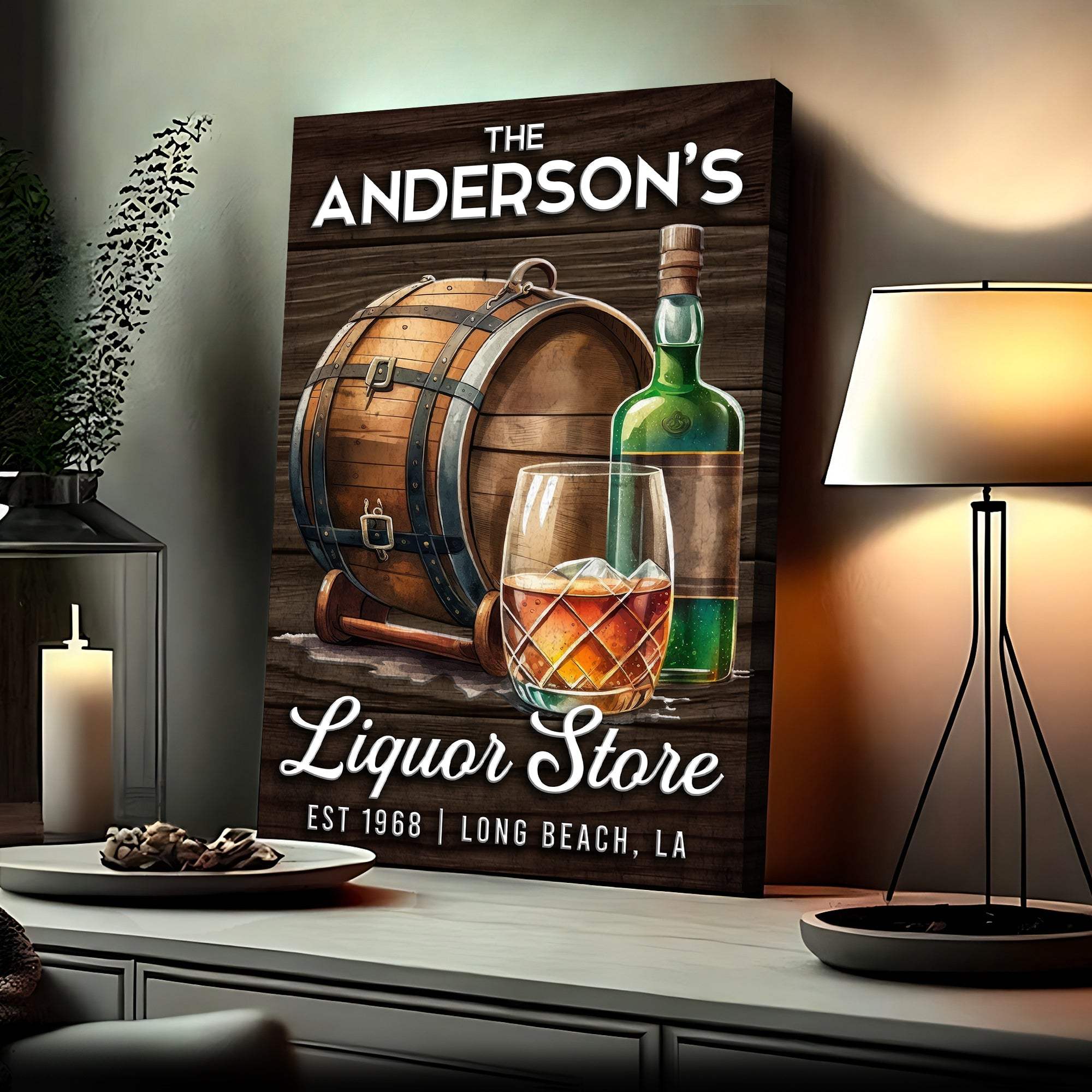 Liquor Store Sign V | Customizable Canvas - Tailored Canvases - Flyclothing LLC