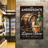 Liquor Store Sign V | Customizable Canvas - Tailored Canvases - Flyclothing LLC