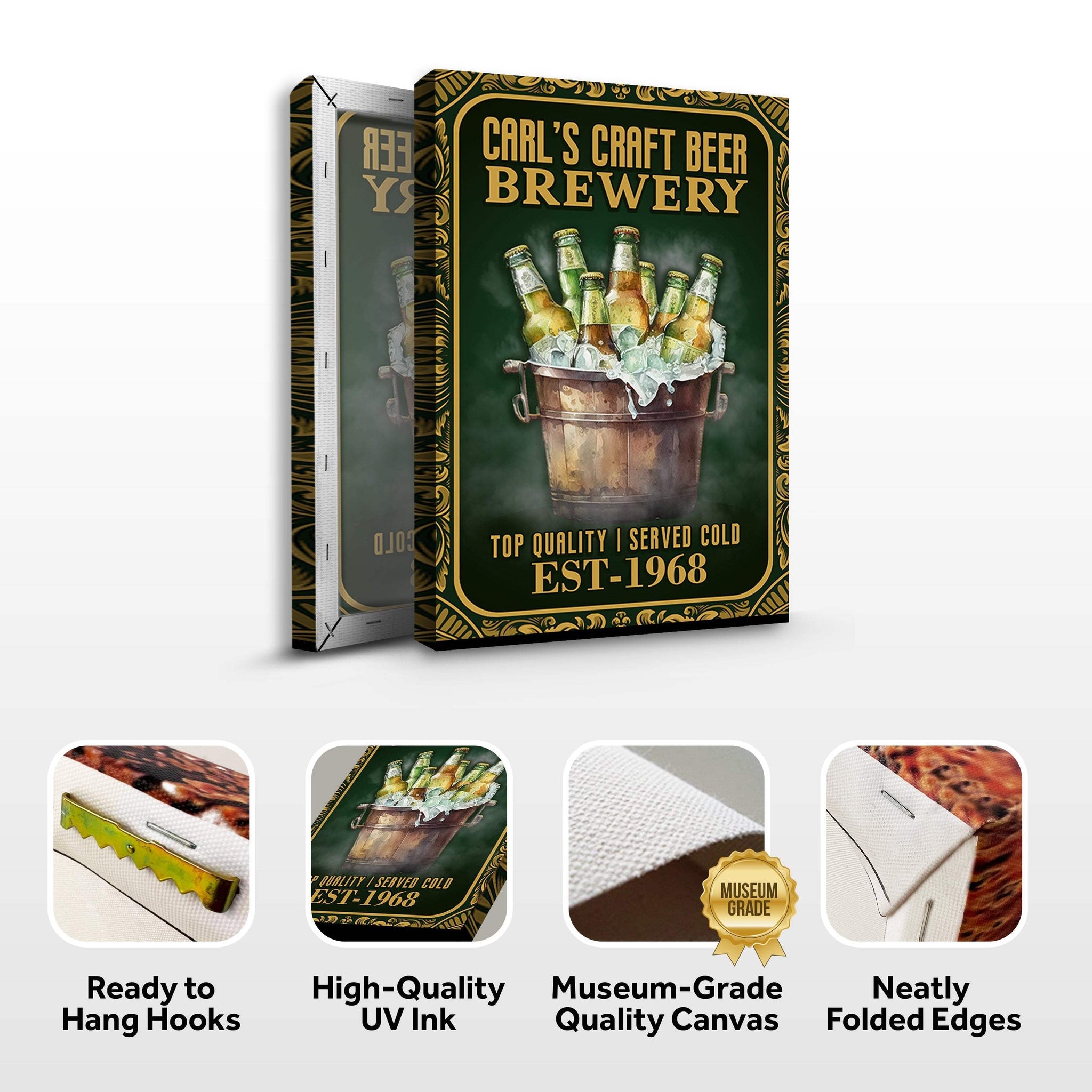 Craft Beer Brewery Sign - Tailored Canvases - Flyclothing LLC
