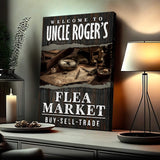 Welcome To Flea Market Sign - Tailored Canvases - Flyclothing LLC
