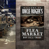Welcome To Flea Market Sign - Tailored Canvases - Flyclothing LLC