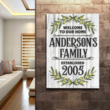 Home Established Sign - Tailored Canvases - Flyclothing LLC