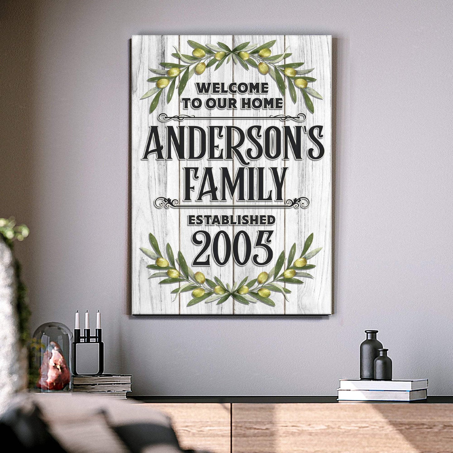 Home Established Sign - Tailored Canvases - Flyclothing LLC