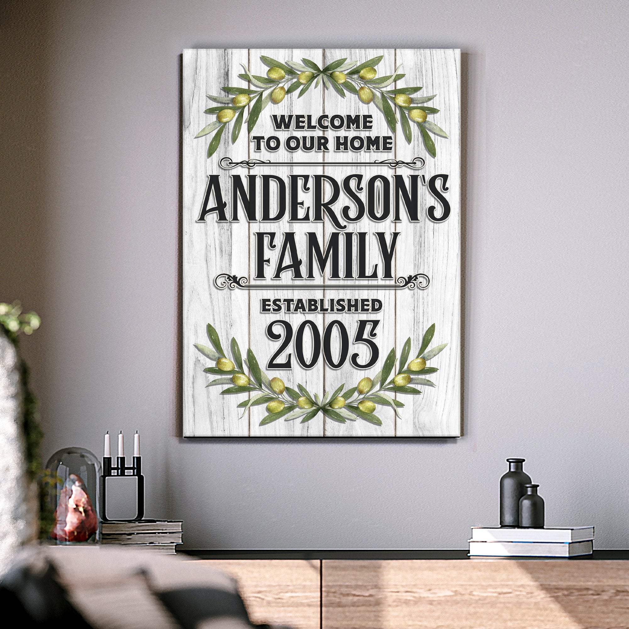 Home Established Sign - Tailored Canvases - Flyclothing LLC