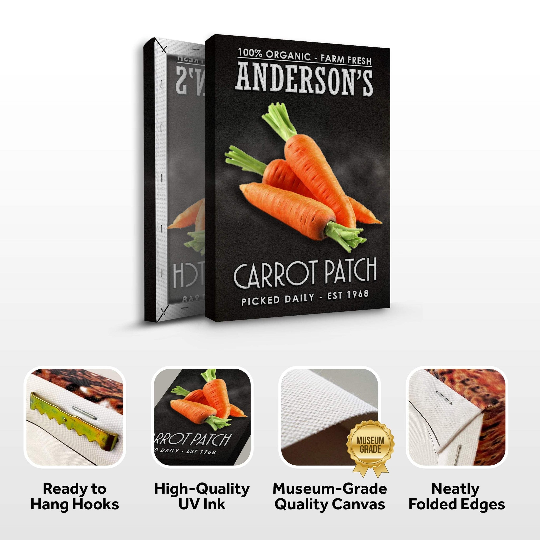 100% Organic Carrot Patch Sign - Tailored Canvases - Flyclothing LLC