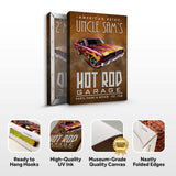 American Retro Garage Hot Rod Sign - Tailored Canvases - Flyclothing LLC