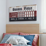 Personalized Baseball Scoreboard Sign - Tailored Canvases - Flyclothing LLC
