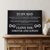 To My Man Father's Day Gift Sign II - Tailored Canvases - Flyclothing LLC