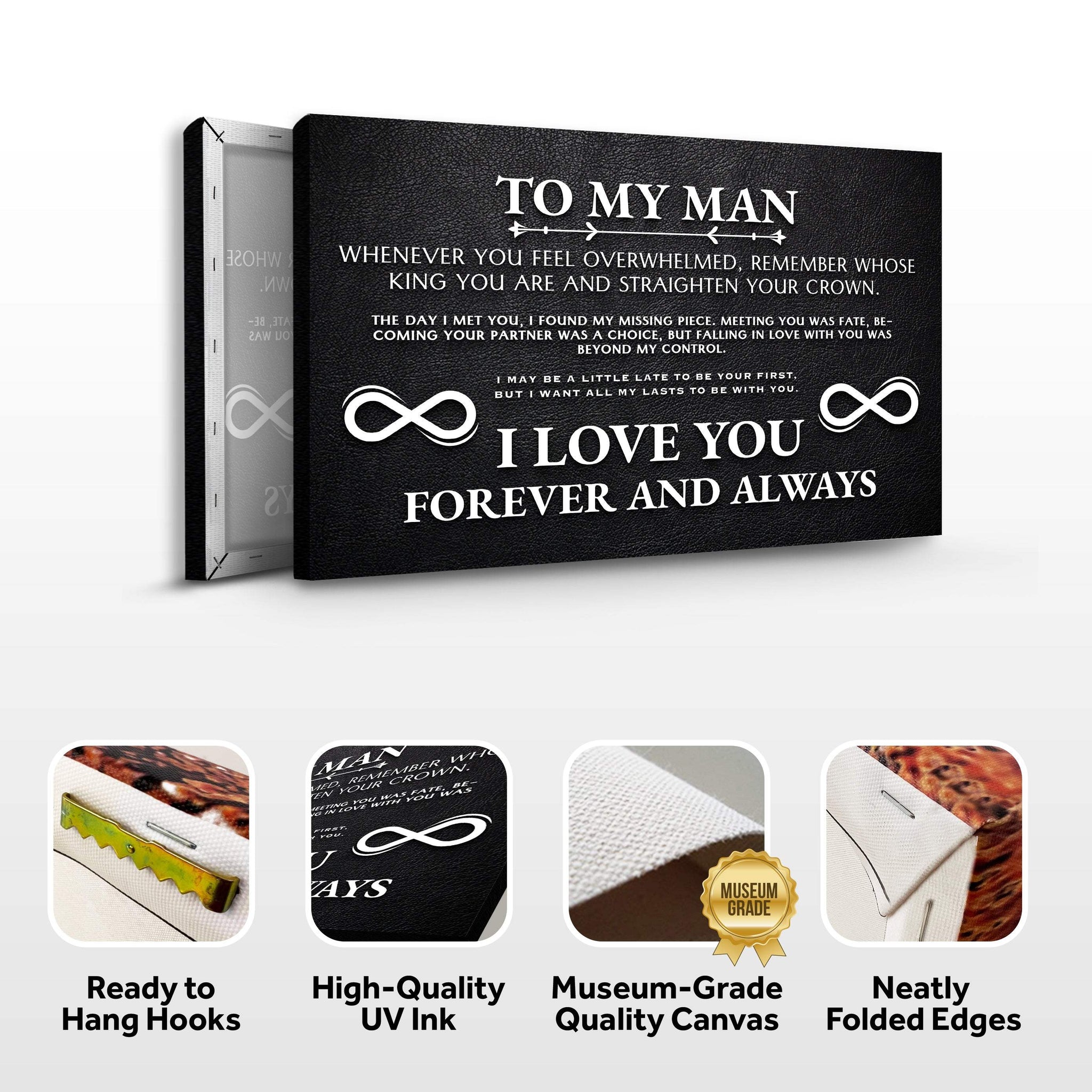 To My Man Father's Day Gift Sign II - Tailored Canvases - Flyclothing LLC