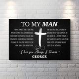 To My Man Father's Day Gift Sign - Tailored Canvases - Flyclothing LLC