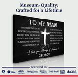 To My Man Father's Day Gift Sign - Tailored Canvases - Flyclothing LLC