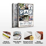 To Us You Are The World Father's Day Gift Sign - Tailored Canvases - Flyclothing LLC