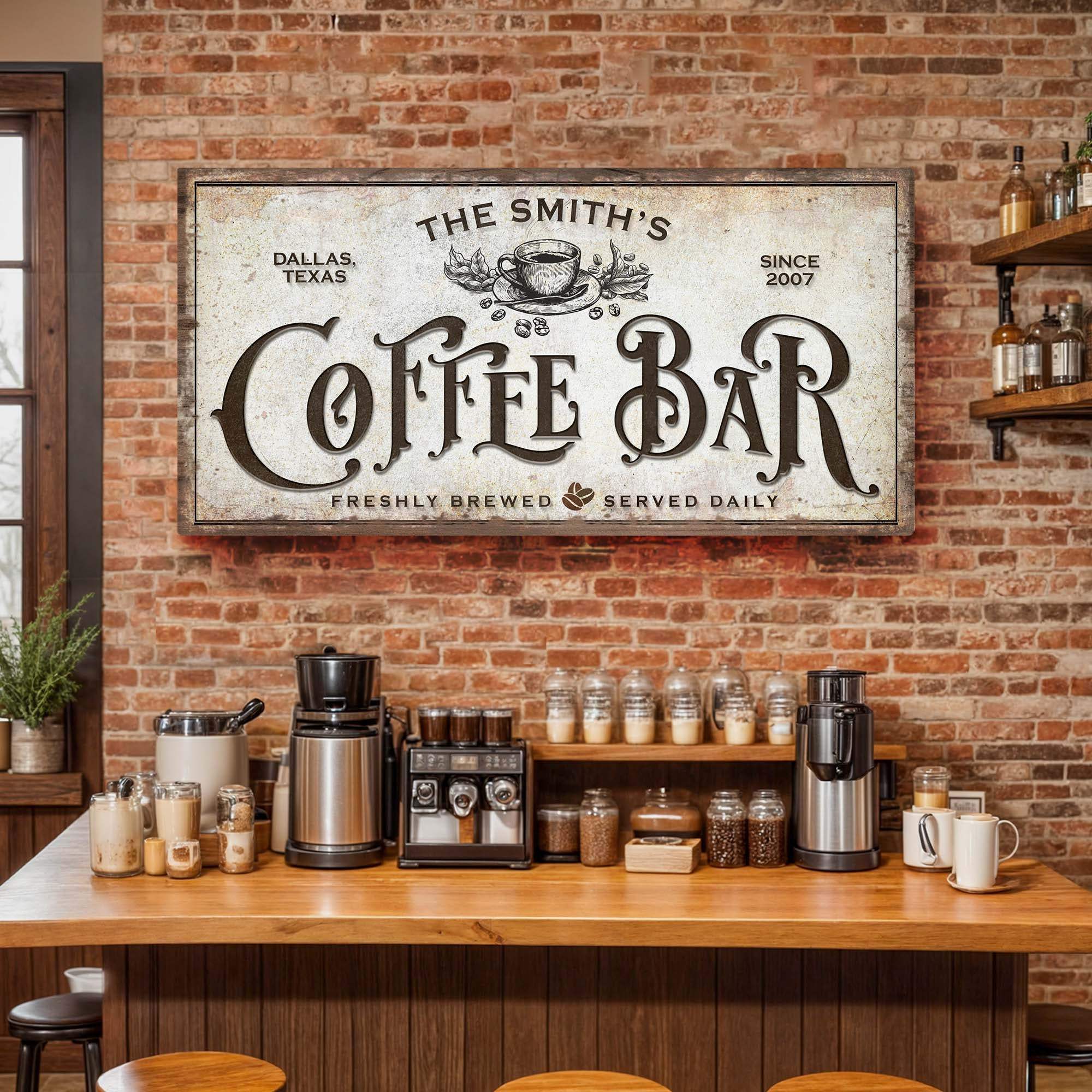Coffee Bar Sign VII - Tailored Canvases - Flyclothing LLC