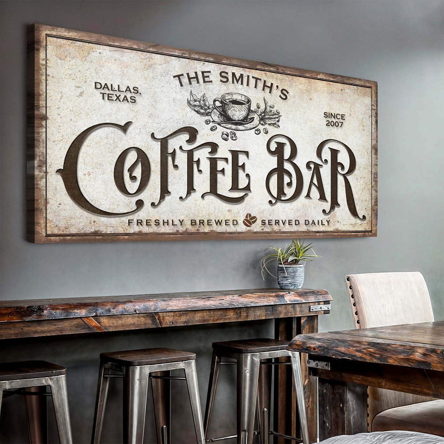 Coffee Bar Sign VII - Tailored Canvases - Flyclothing LLC