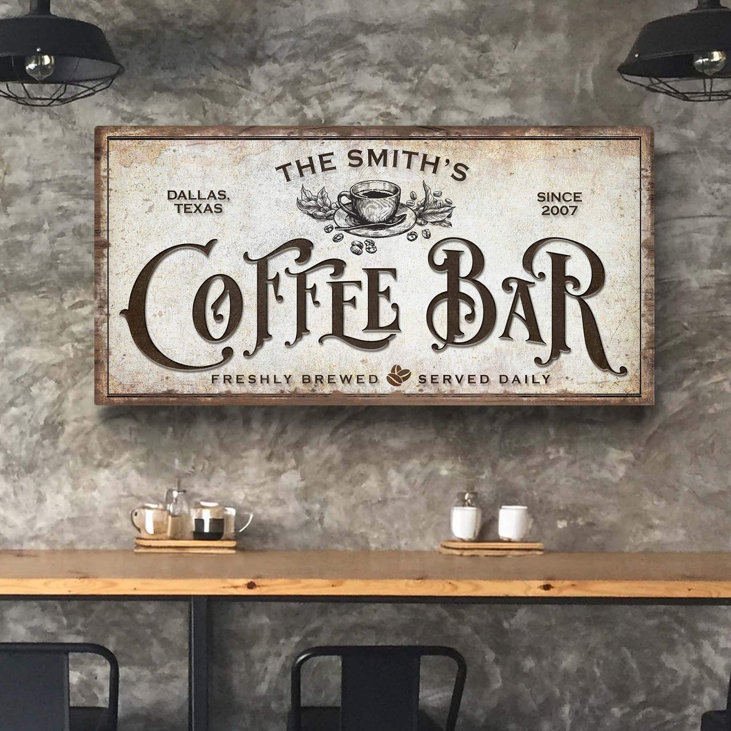 Coffee Bar Sign VII - Tailored Canvases - Flyclothing LLC