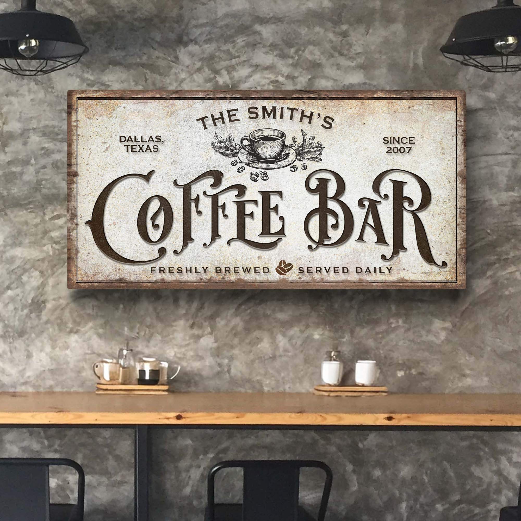 Coffee Bar Sign VII - Tailored Canvases - Flyclothing LLC