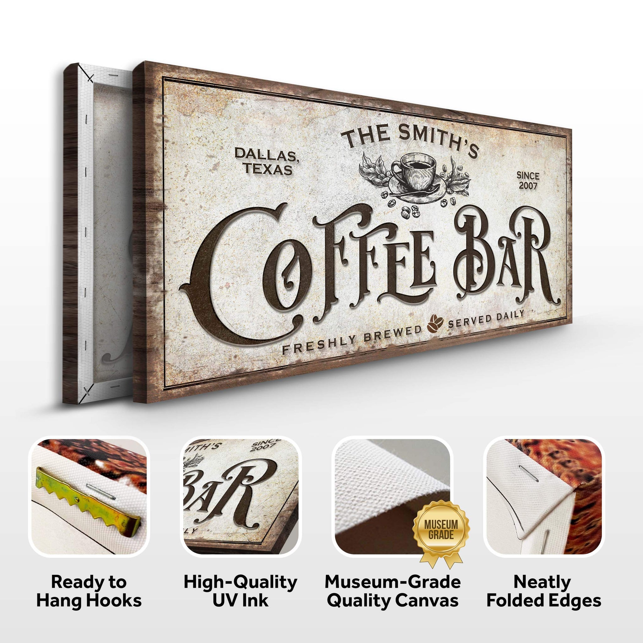 Coffee Bar Sign VII - Tailored Canvases - Flyclothing LLC