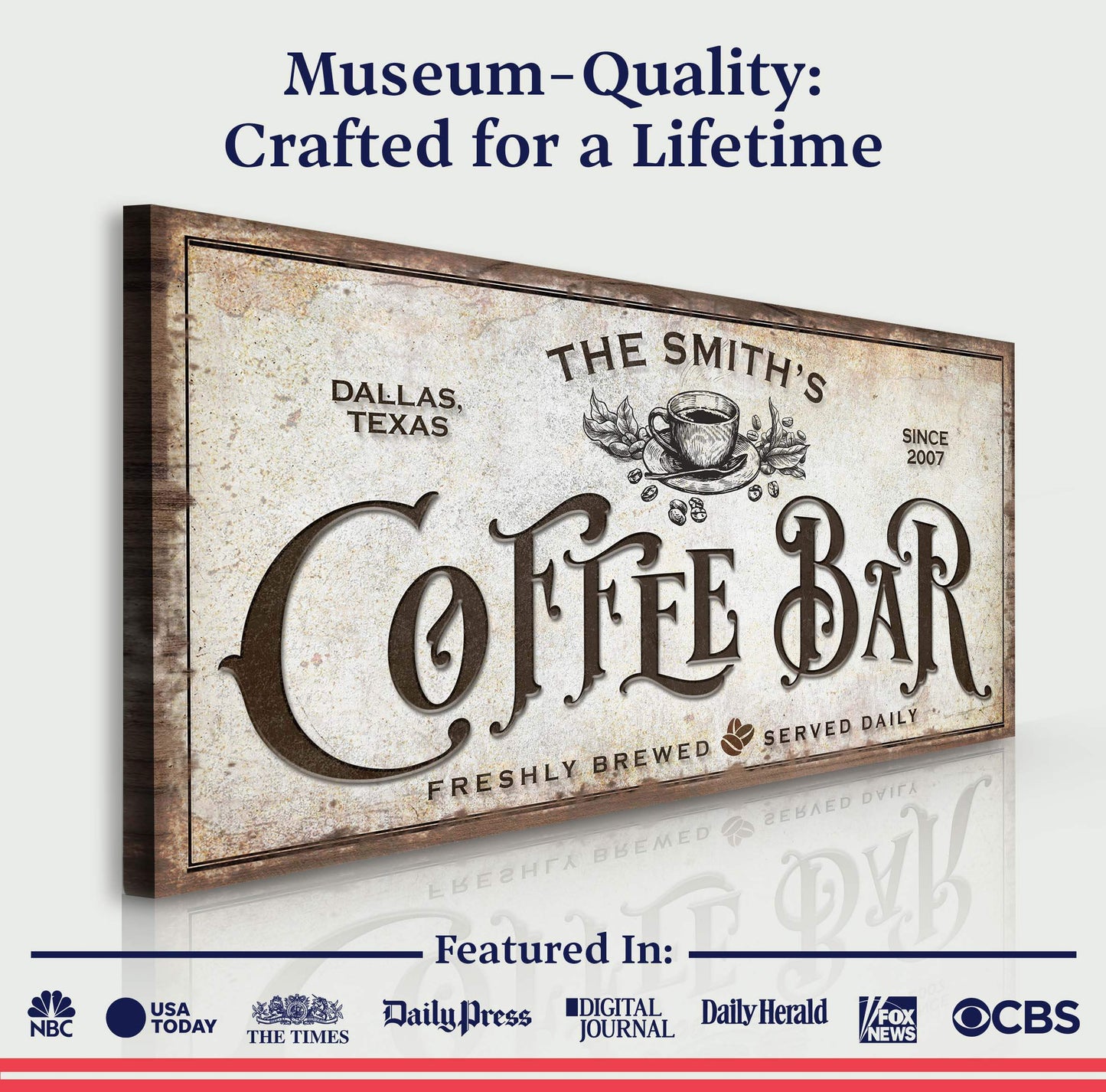 Coffee Bar Sign VII - Tailored Canvases - Flyclothing LLC