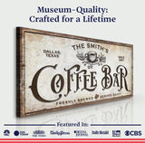 Coffee Bar Sign VII - Tailored Canvases - Flyclothing LLC