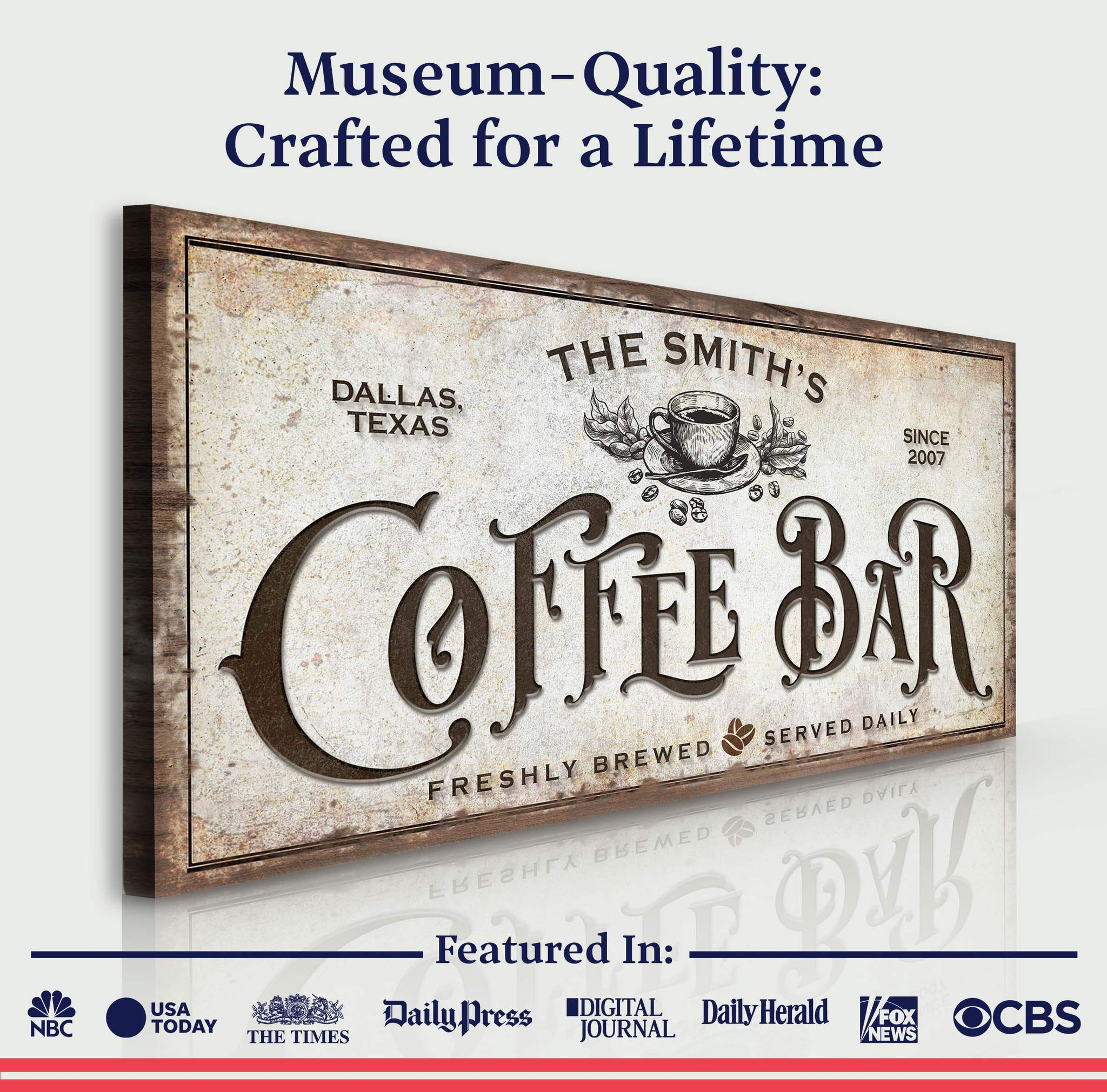 Coffee Bar Sign VII - Tailored Canvases - Flyclothing LLC