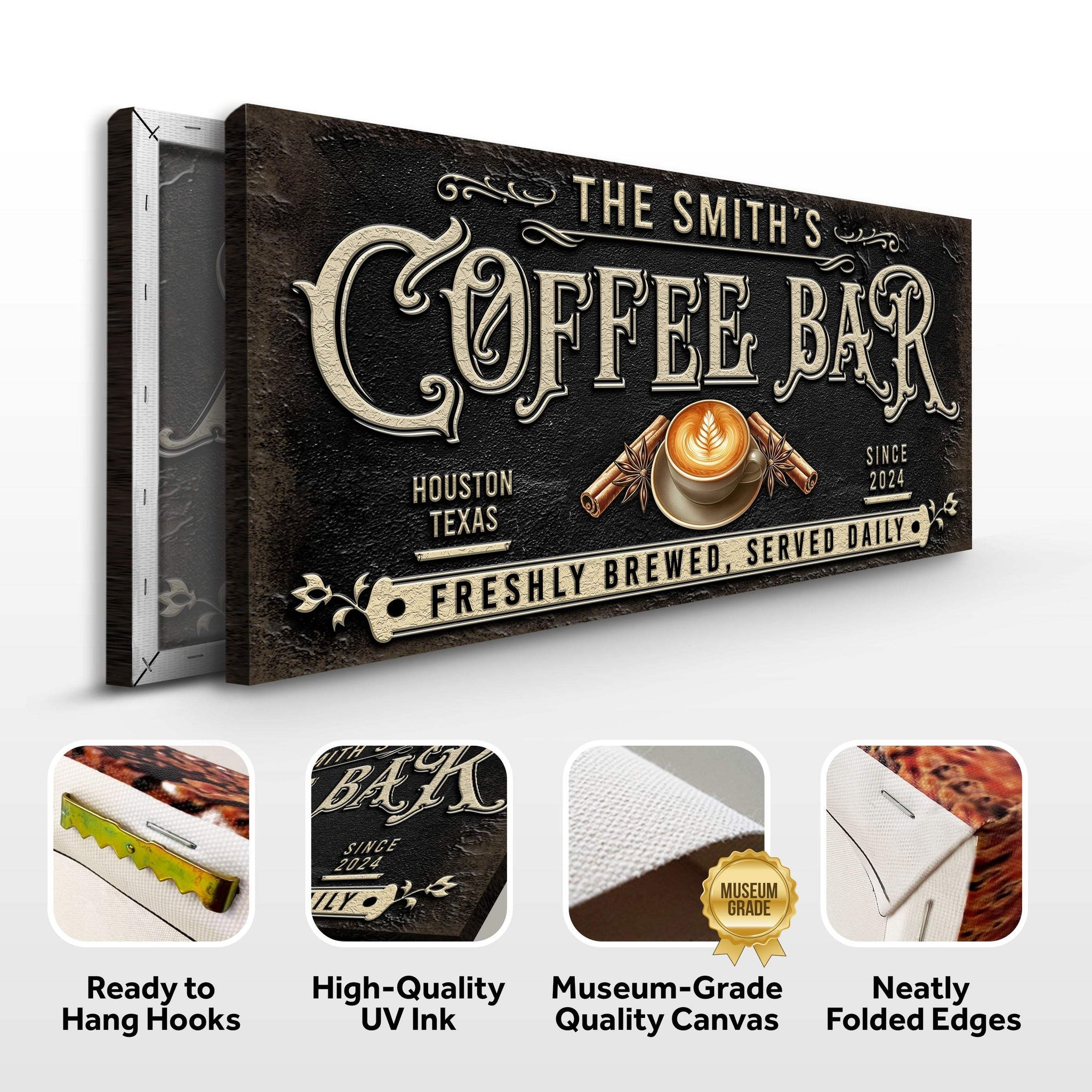 Coffee Bar Sign XII - Tailored Canvases - Flyclothing LLC