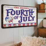 4th of July Personalized Welcome Sign - Tailored Canvases - Flyclothing LLC