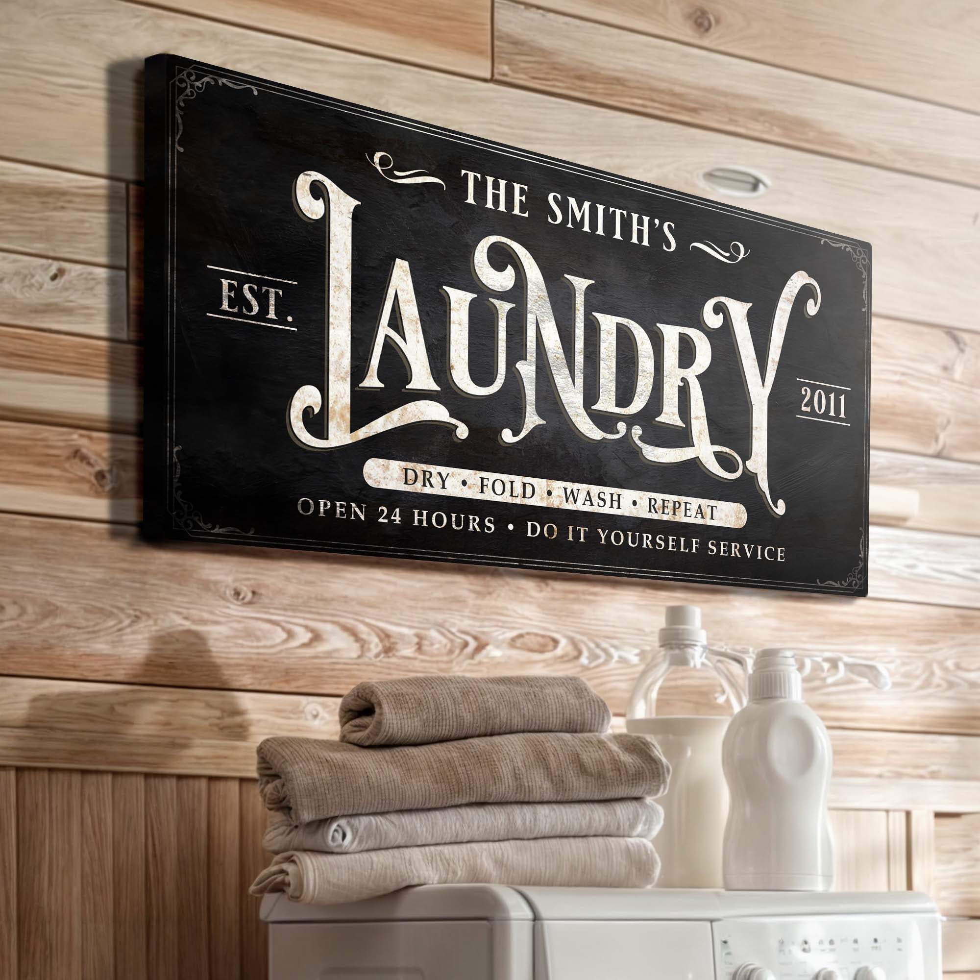 Laundry Sign IV - Tailored Canvases - Flyclothing LLC