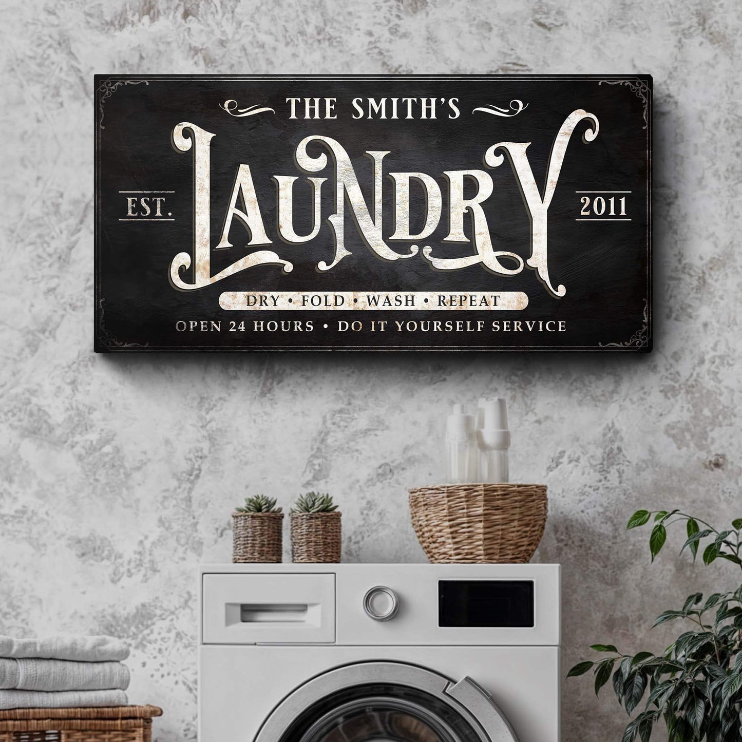 Laundry Sign IV - Tailored Canvases - Flyclothing LLC