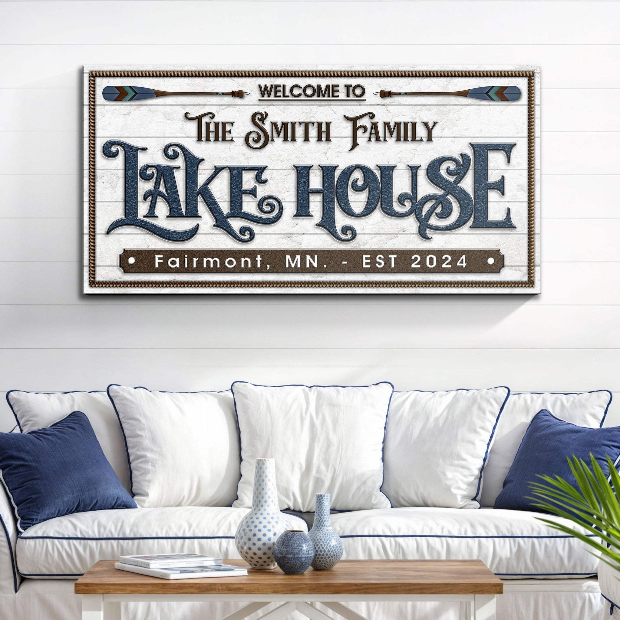 Lake House Sign XII - Tailored Canvases - Flyclothing LLC