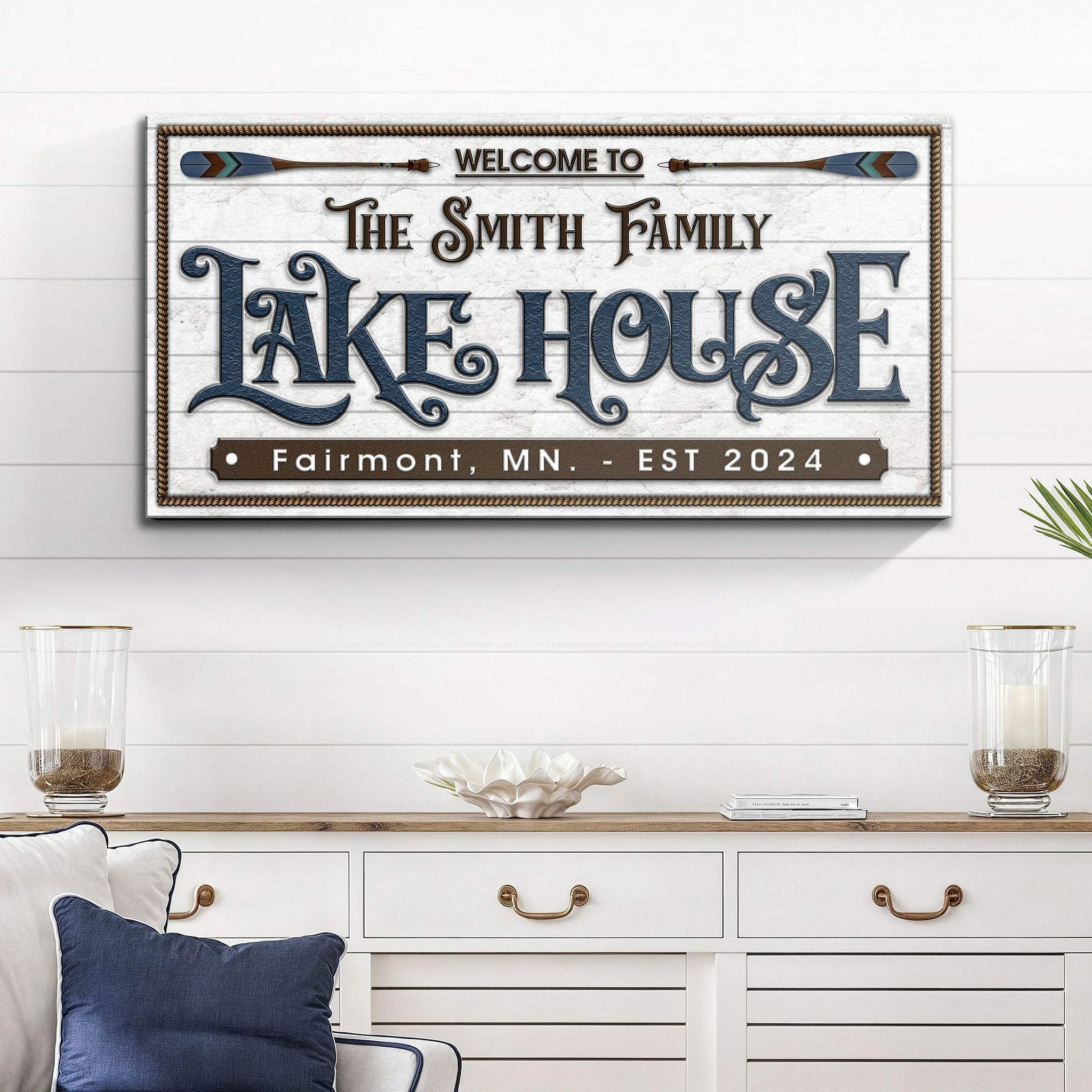 Lake House Sign XII - Tailored Canvases - Flyclothing LLC