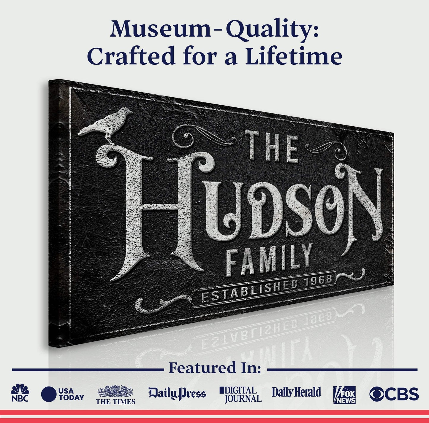 Personalized Gothic Sign IV - Tailored Canvases - Flyclothing LLC