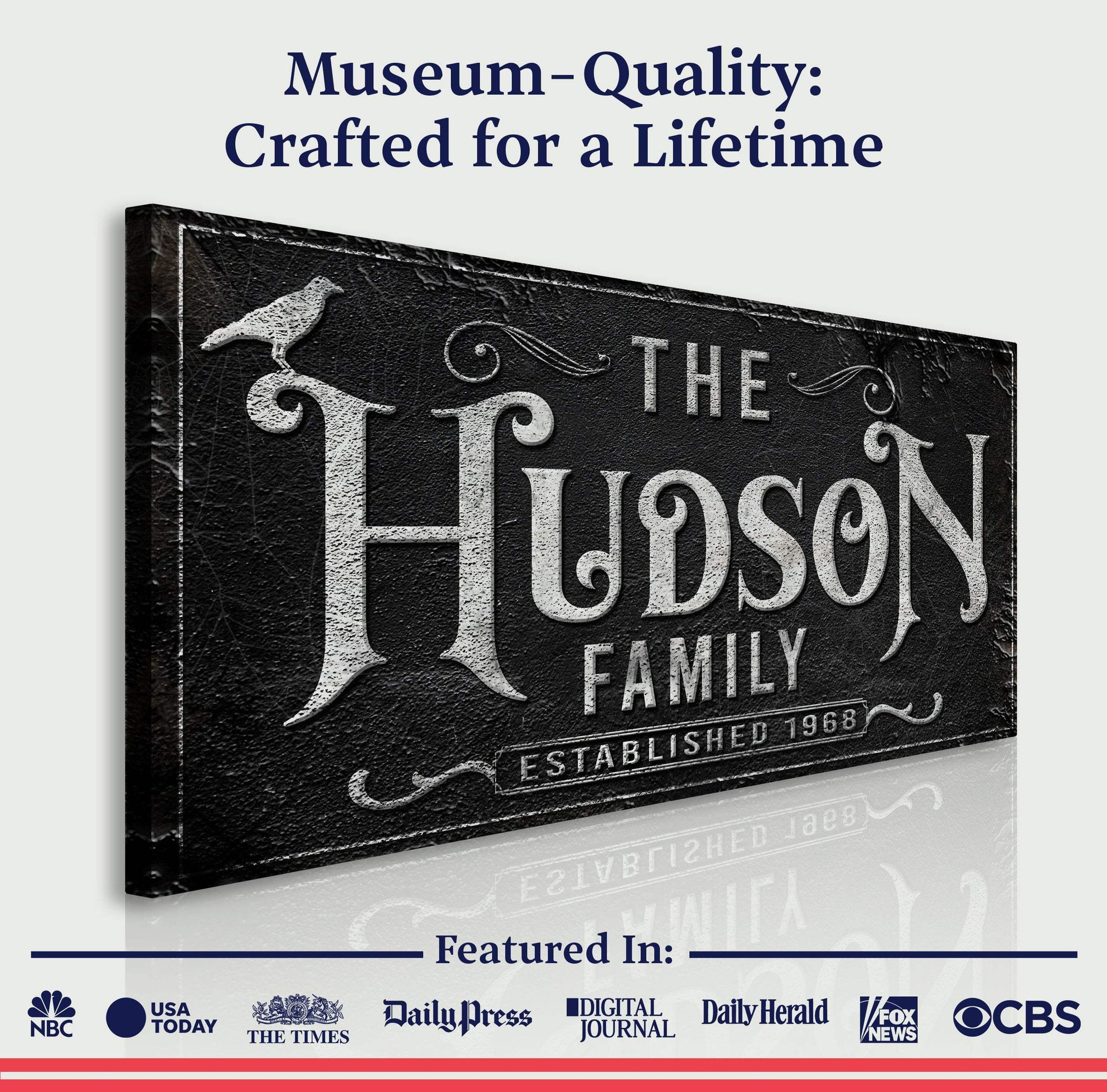 Personalized Gothic Sign IV - Tailored Canvases - Flyclothing LLC