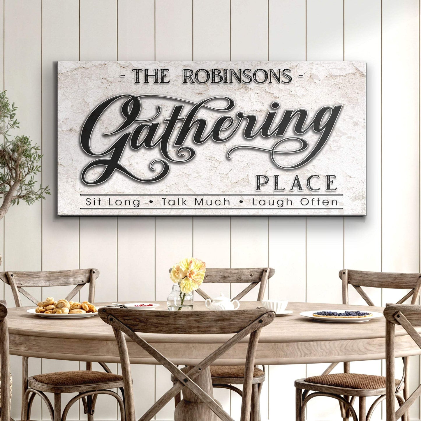 The Gathering Place Personalized Sign - Tailored Canvases - Flyclothing LLC