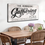 The Gathering Place Personalized Sign - Tailored Canvases - Flyclothing LLC