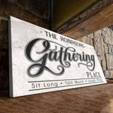 The Gathering Place Personalized Sign - Tailored Canvases - Flyclothing LLC