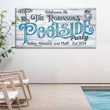 Personalized Pool Party Sign - Tailored Canvases - Flyclothing LLC