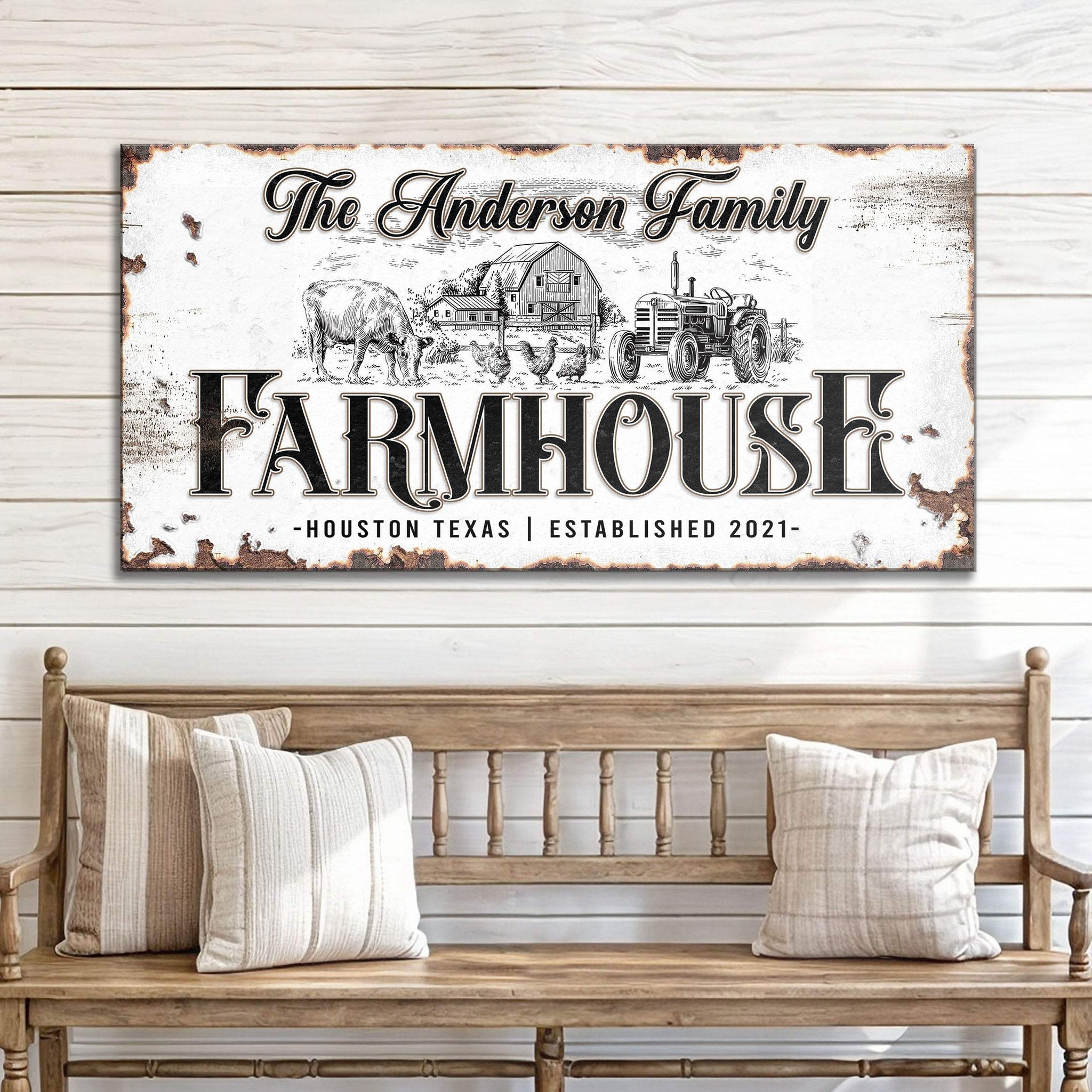 Personalized Farmhouse Sign III - Tailored Canvases - Flyclothing LLC