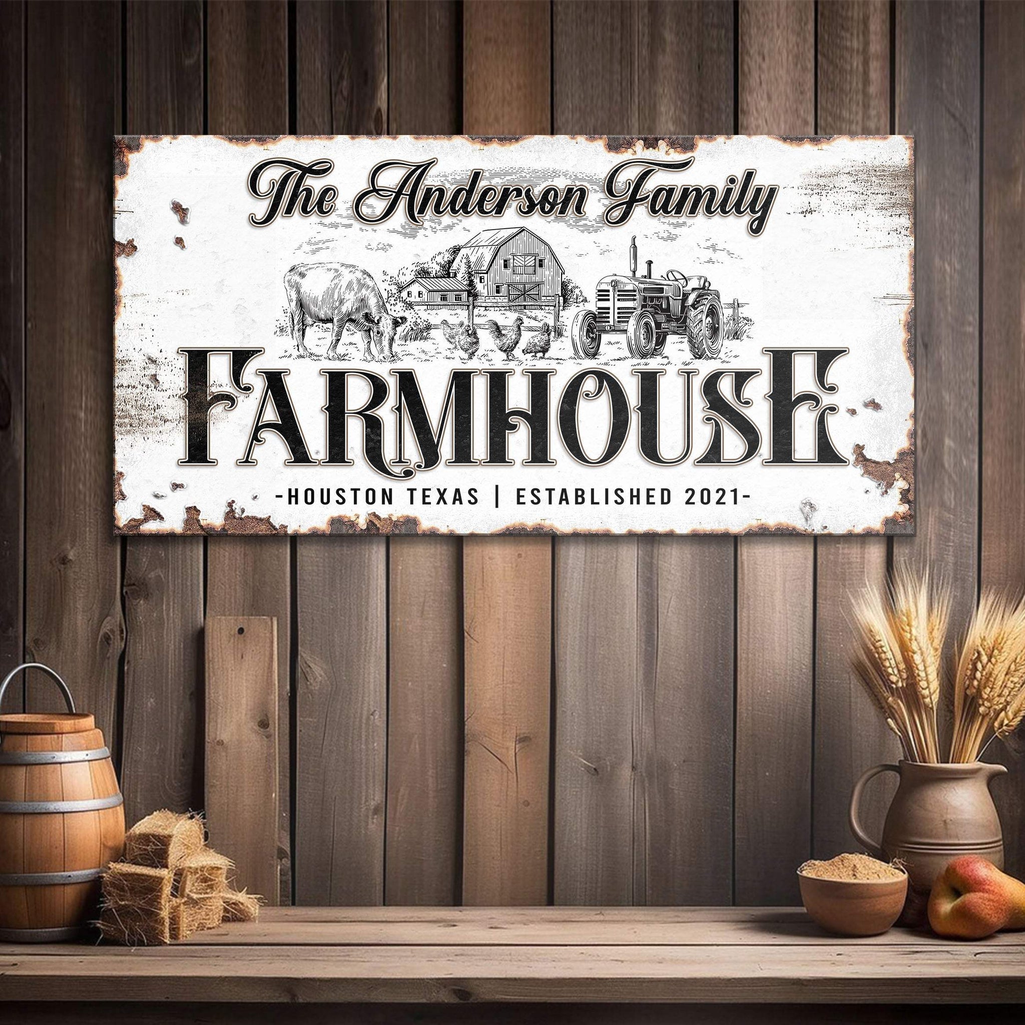 Personalized Farmhouse Sign III - Tailored Canvases - Flyclothing LLC