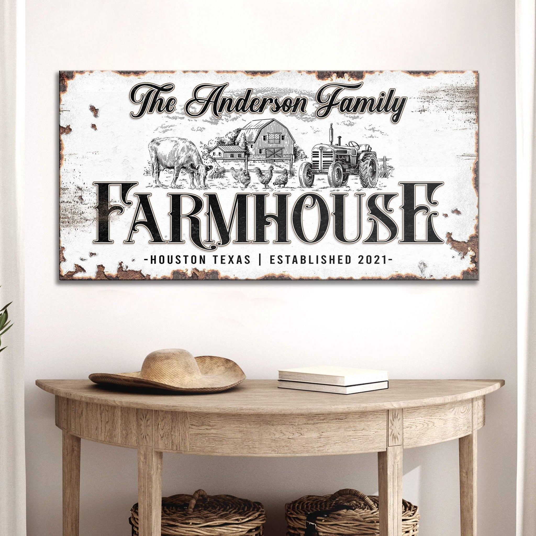 Personalized Farmhouse Sign III - Tailored Canvases - Flyclothing LLC