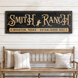 Personalized Horse Ranch Sign - Tailored Canvases - Flyclothing LLC