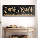 Personalized Horse Ranch Sign - Tailored Canvases - Flyclothing LLC