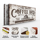 Personalized Coffee Bar Sign III - Tailored Canvases - Flyclothing LLC