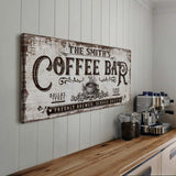 Personalized Coffee Bar Sign III - Tailored Canvases - Flyclothing LLC