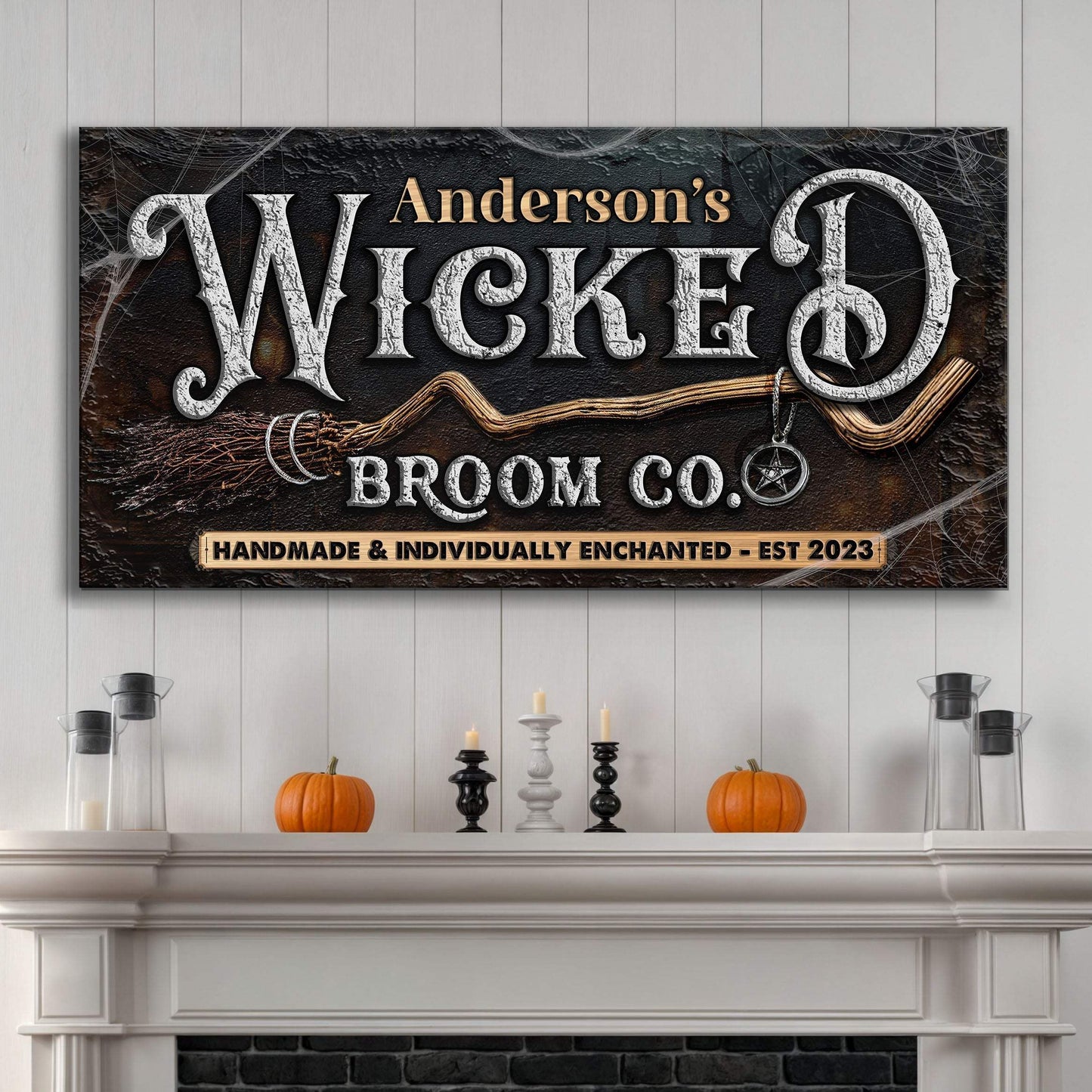 Personalized Wicked Halloween Sign II - Tailored Canvases - Flyclothing LLC